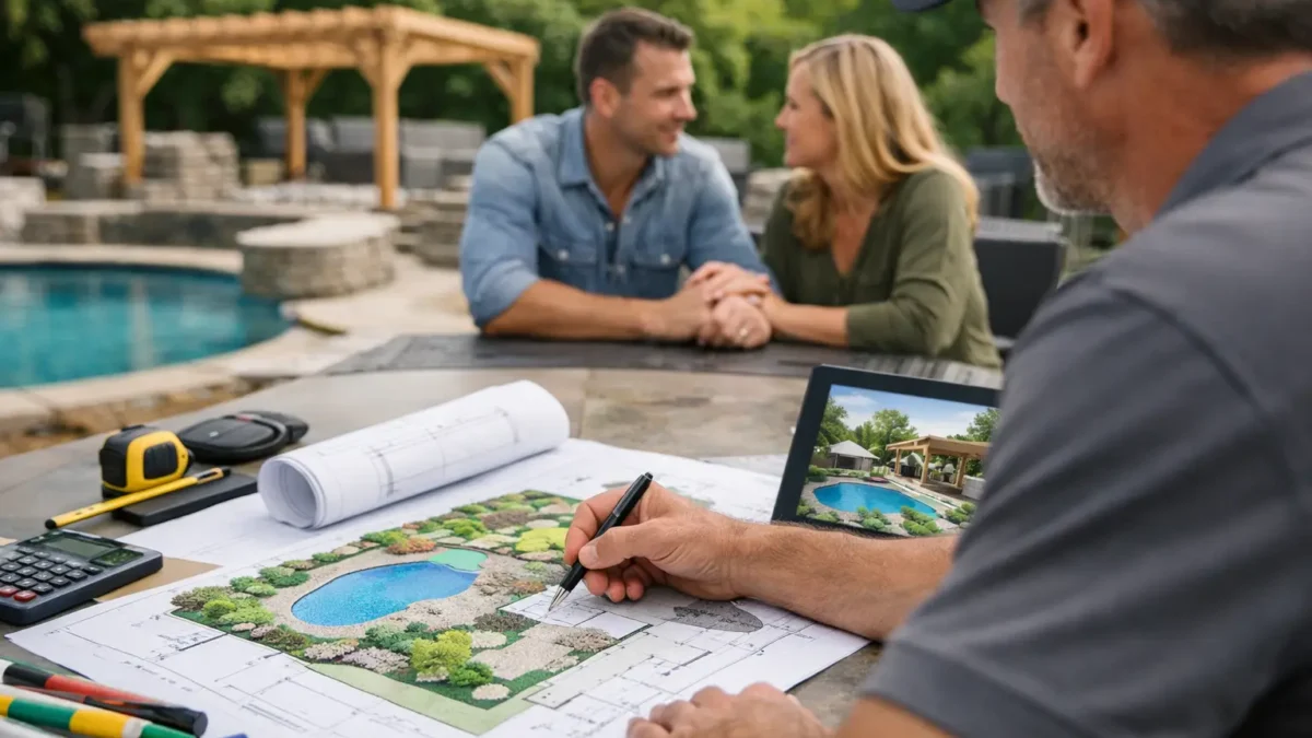 How a Backyard Transformation Contractor Plans