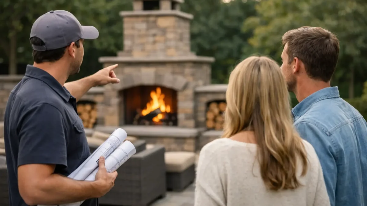 How to Find an Outdoor Fireplace Builder Near Me