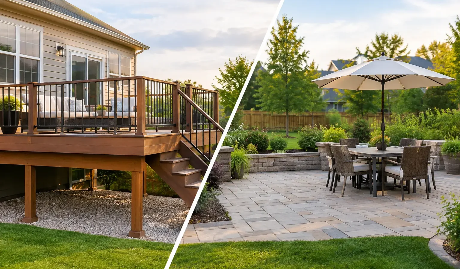 Raised Deck Versus Patio: Which Fits Your Yard?