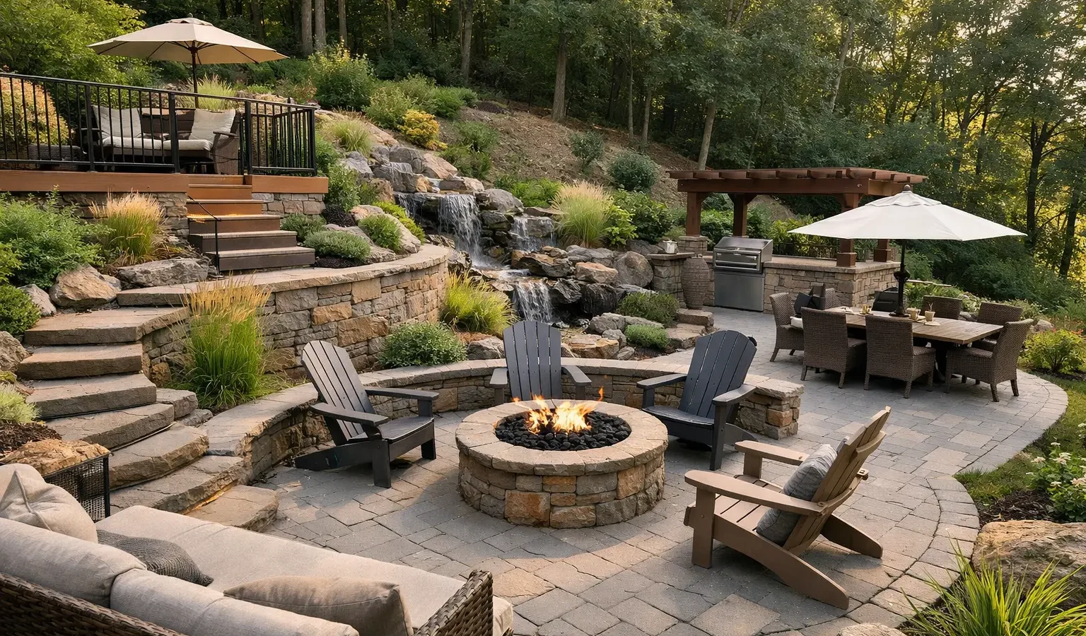 Sloped Yard Patio Ideas That Work With Your Land