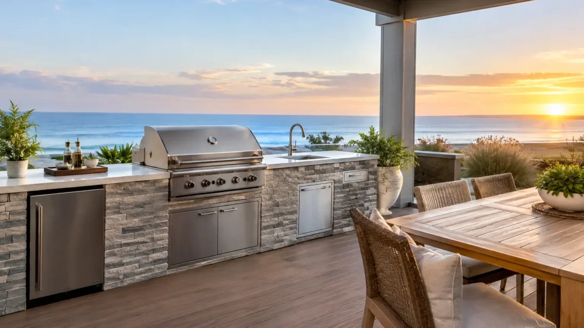 Coastal Outdoor Kitchen Planning That Lasts