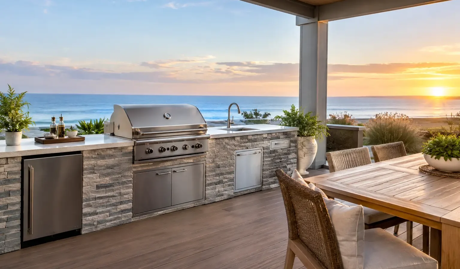 Coastal Outdoor Kitchen Planning That Lasts